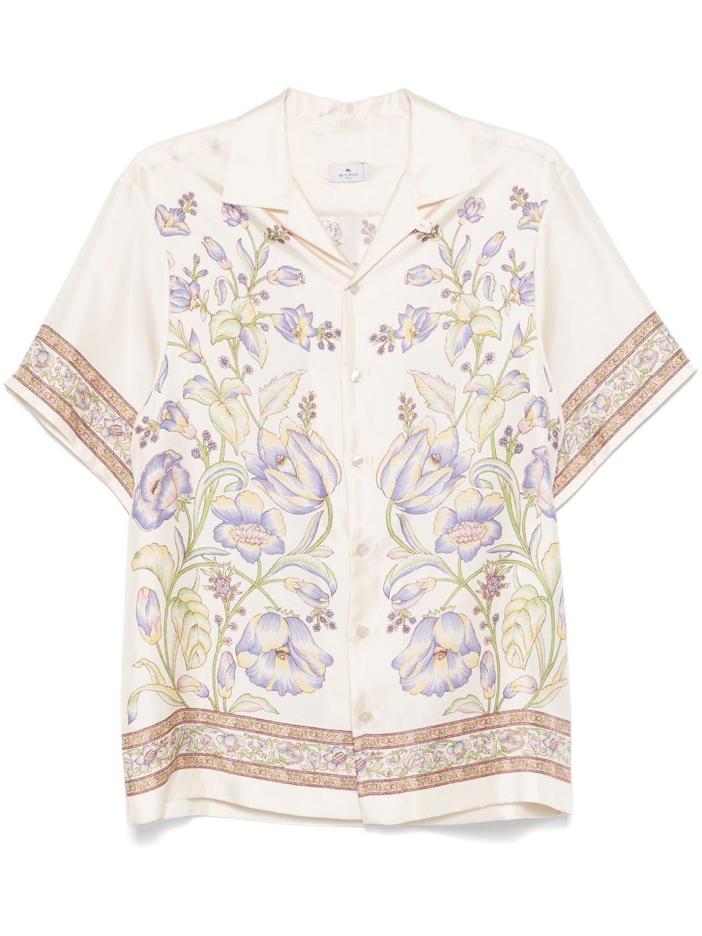 ETRO 花卉印花保龄球衬衫 - 中性色