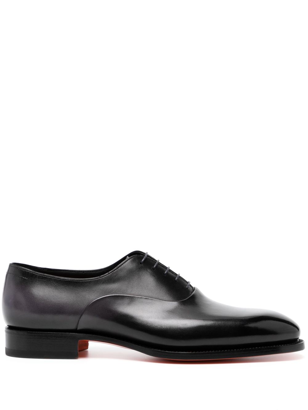 Santoni 皮质牛津鞋 - 黑色
