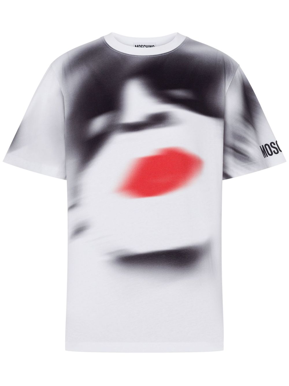 Moschino 图案印花棉T恤 - 白色