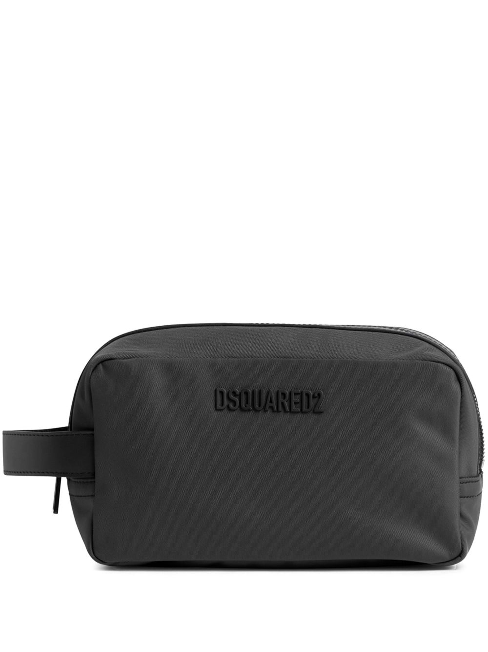 DSQUARED2 logo细节洗漱包 - 黑色