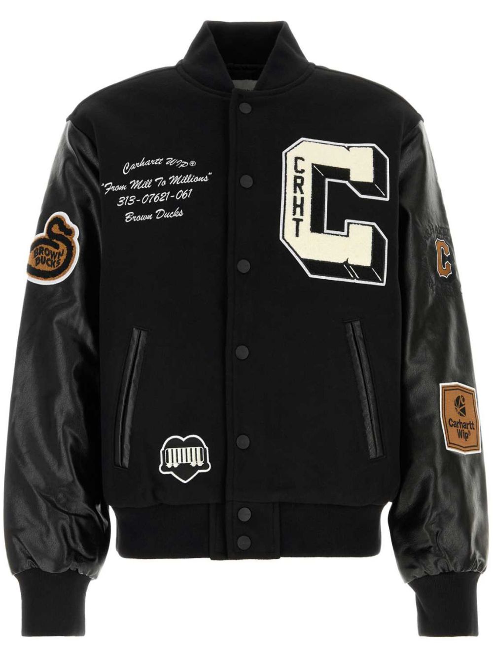 Carhartt WIP Brown Ducks 飞行员夹克 - 黑色