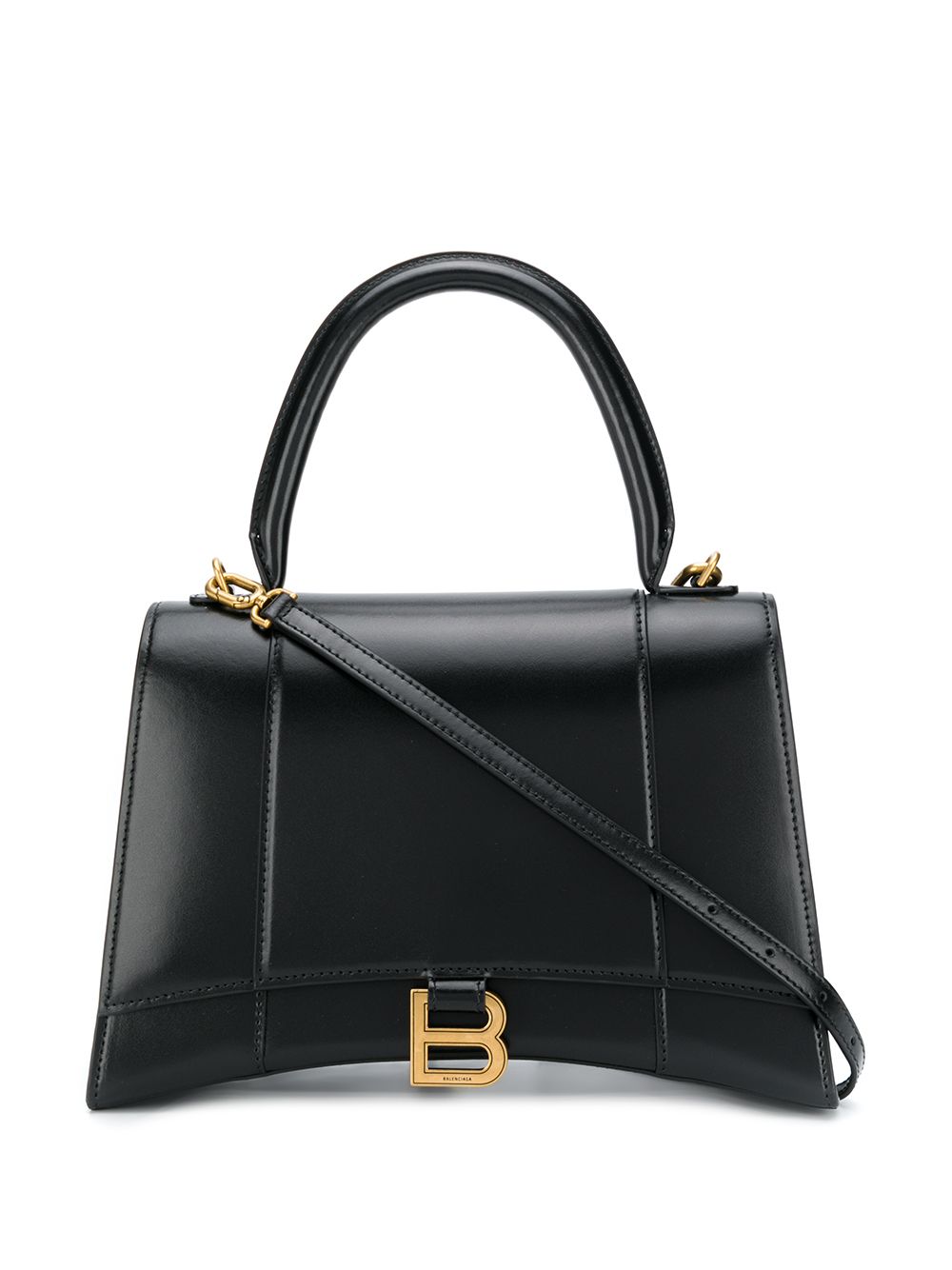 Balenciaga Hourglass 小号手提包 - 黑色