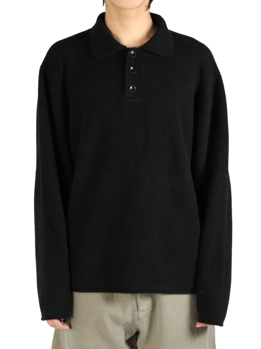 The Elder Statesman Heavy Rugby polo shirt - 黑色