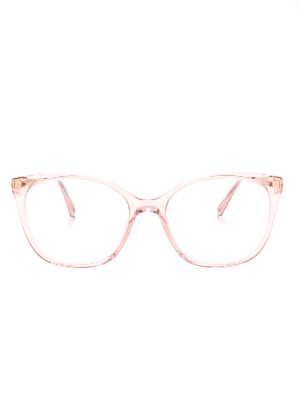 Mykita Mosha 长方形镜框眼镜 - 粉色