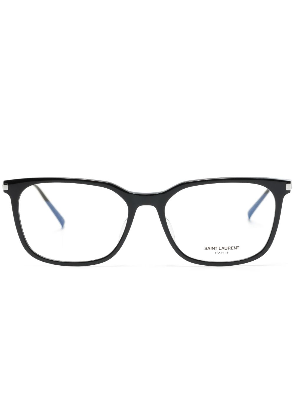 Saint Laurent Eyewear logo印花方框眼镜 - 黑色