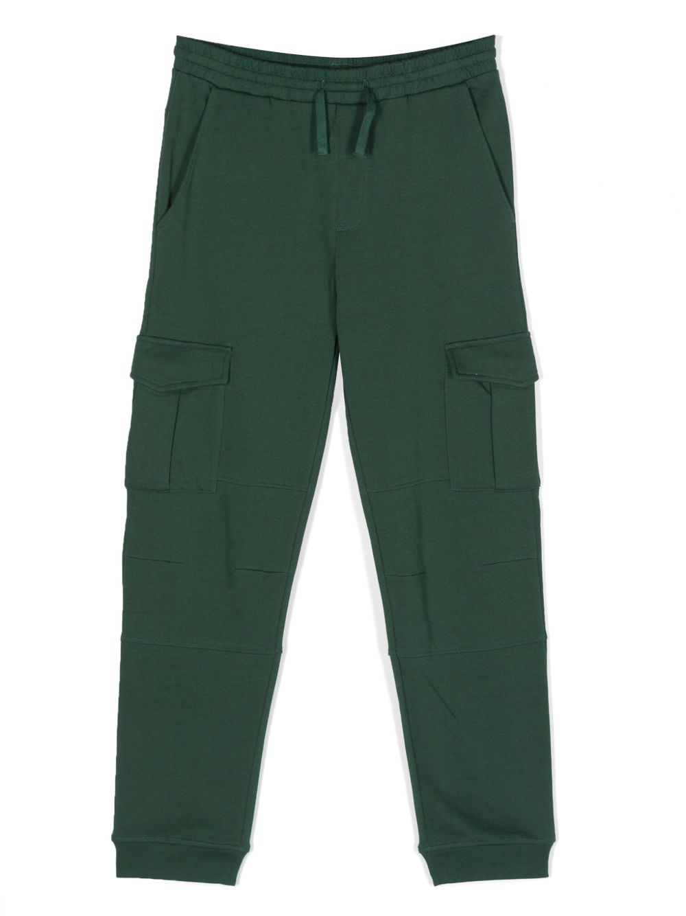 Stella McCartney Kids 工装口袋棉运动裤 - 绿色