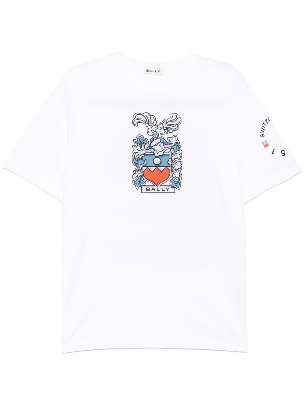 Bally 图案印花T恤 - 白色