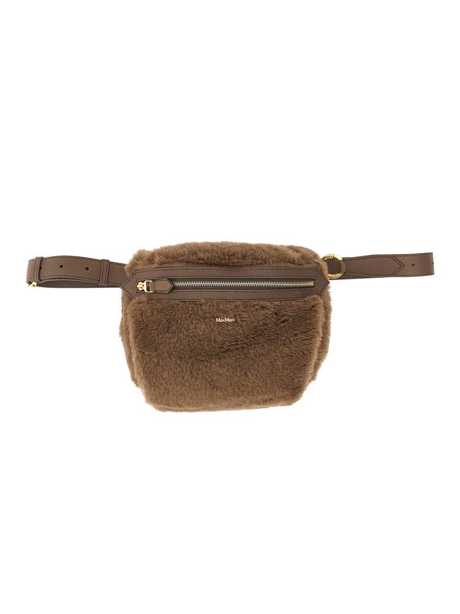 Max Mara Logo Detailed Zip-up Belt Bag