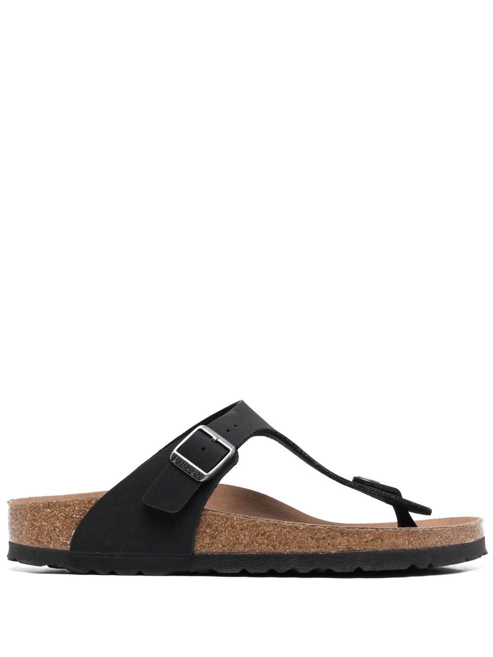Birkenstock Gizeh Birko-Flor® 低跟凉鞋 - 黑色
