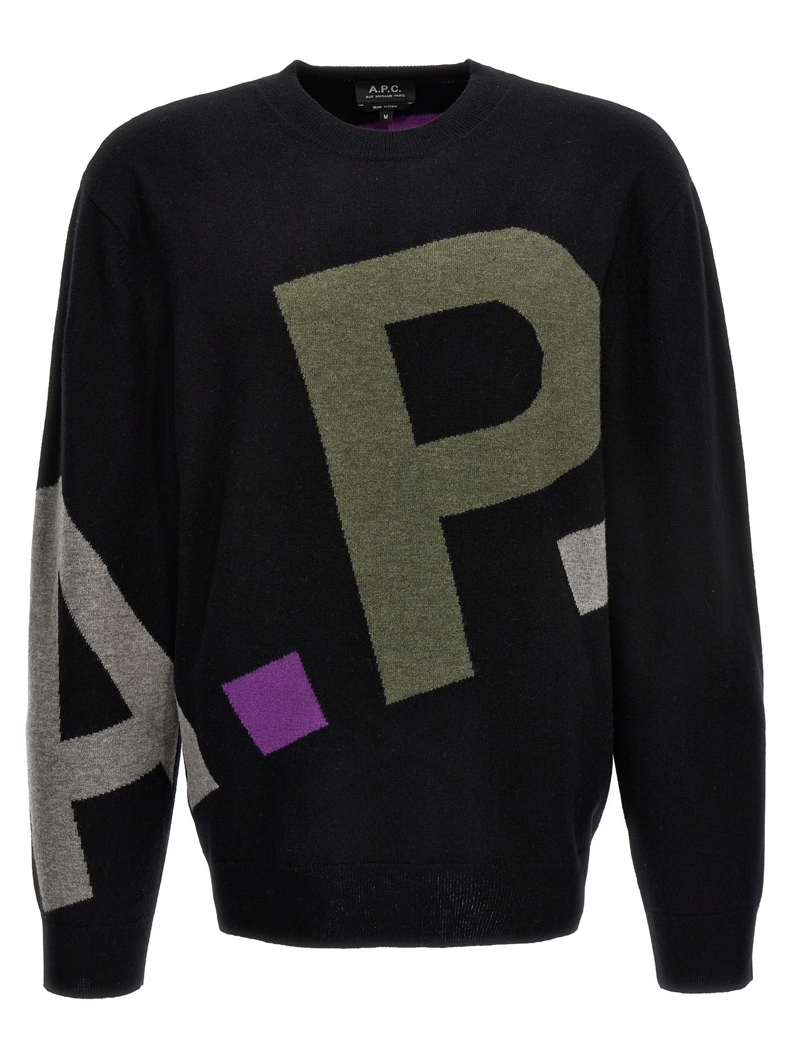A. P.C.毛衣上布满标志