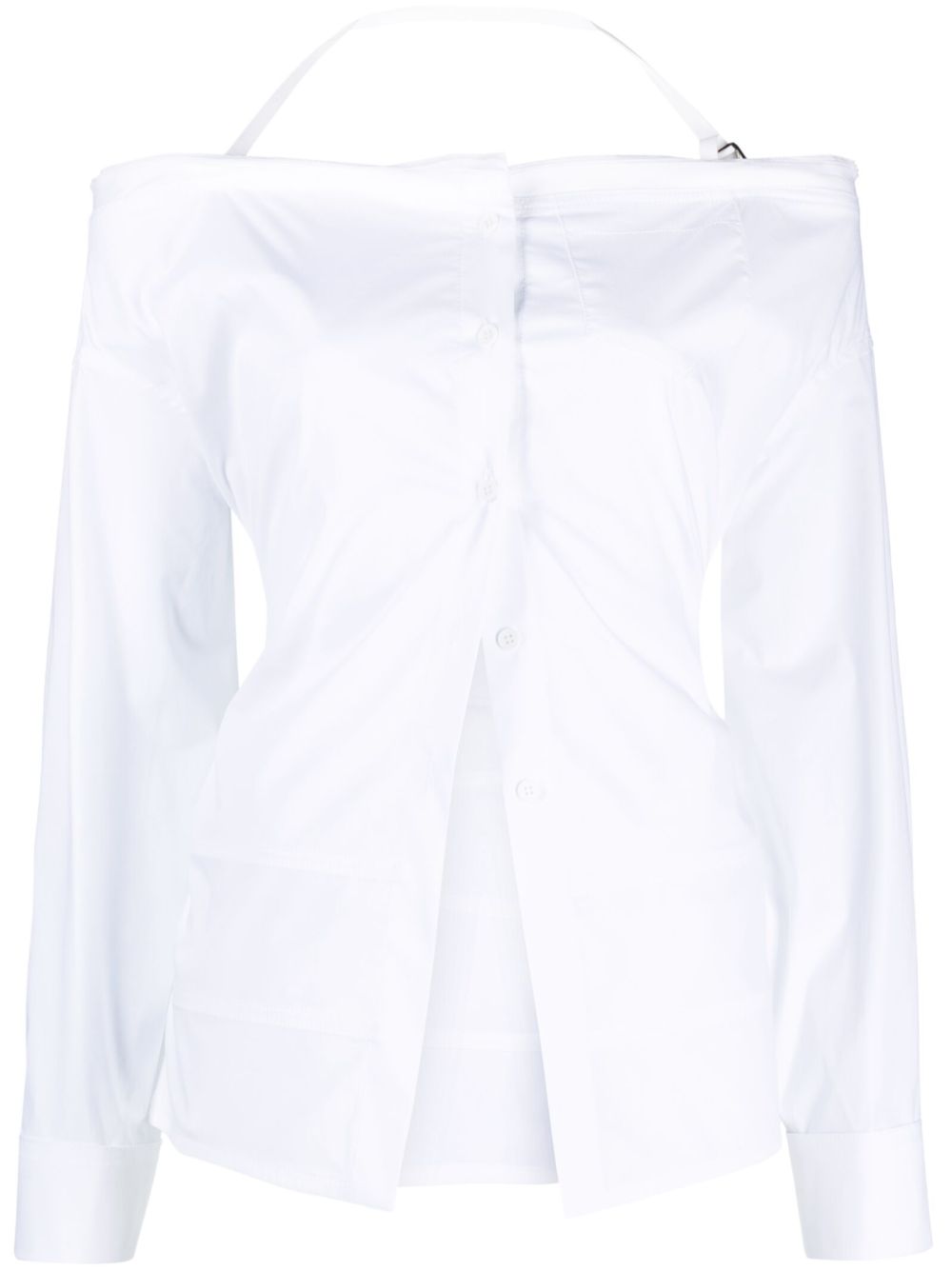 Jacquemus La chemise Peplo 罩衫 - 白色