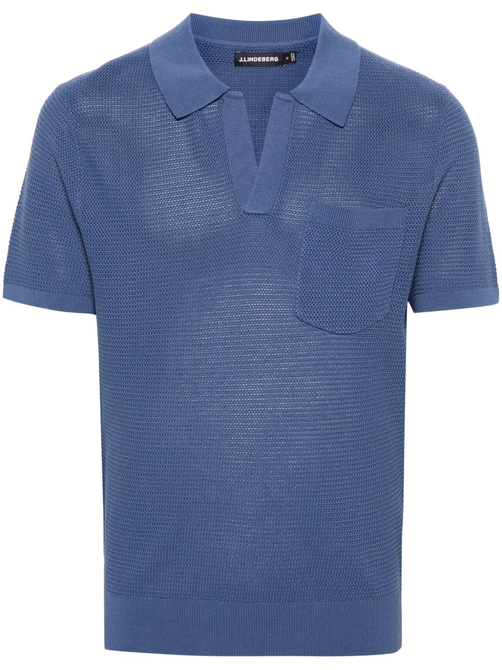 J.Lindeberg Ben Open 针织polo衫 - 蓝色
