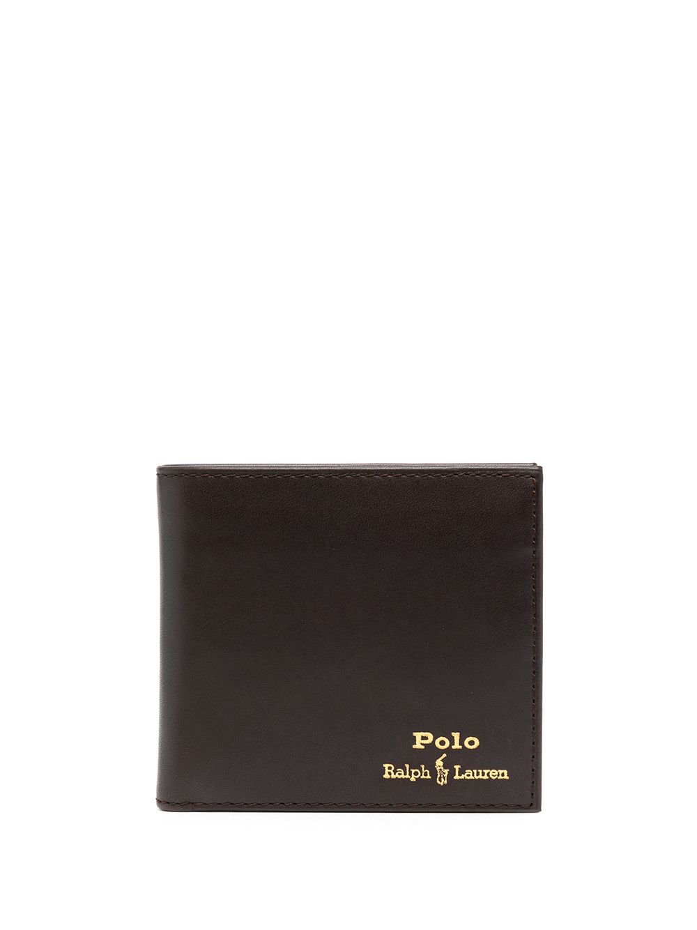 Polo Ralph Lauren logo印花钱包 - 褐色
