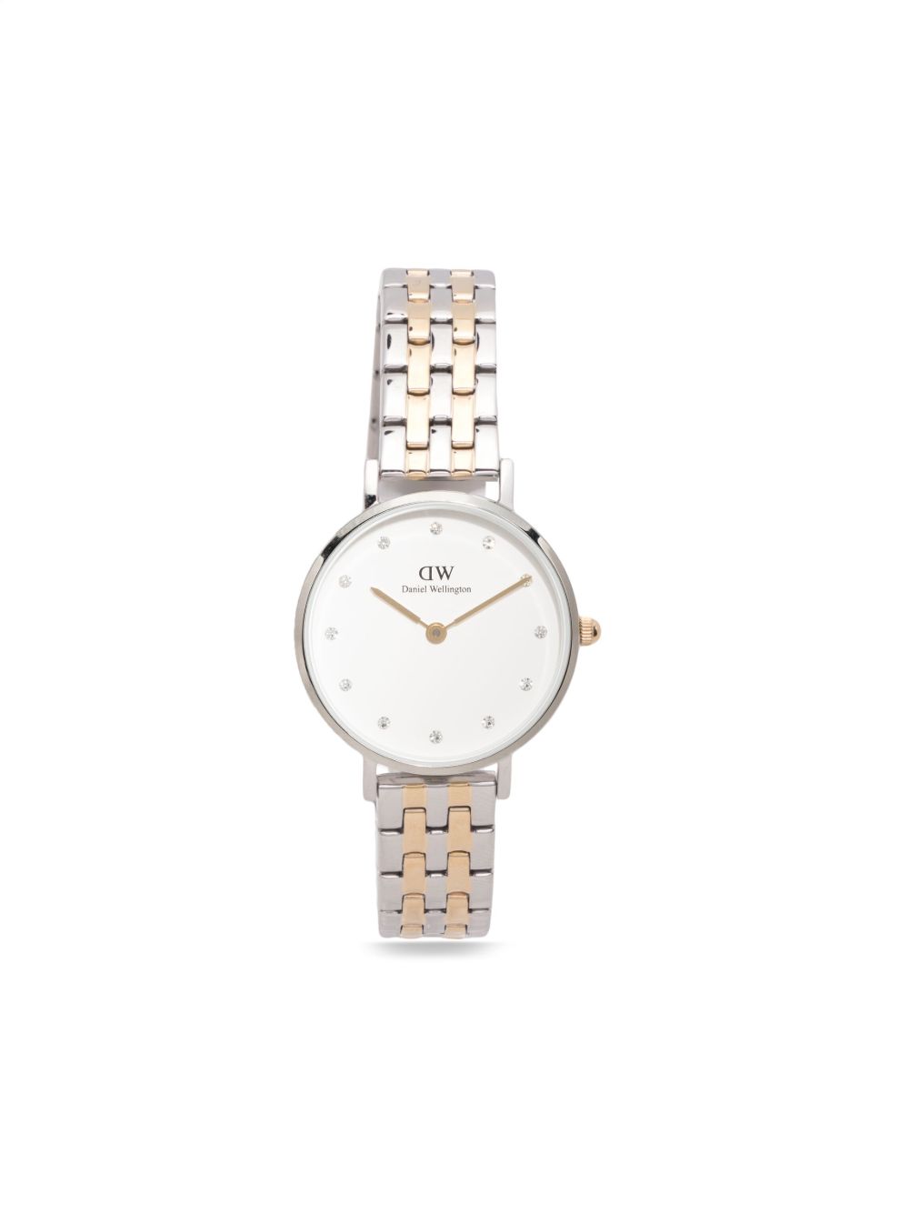 Daniel Wellington Petite Lumine 5-Link 28毫米腕表 - 白色