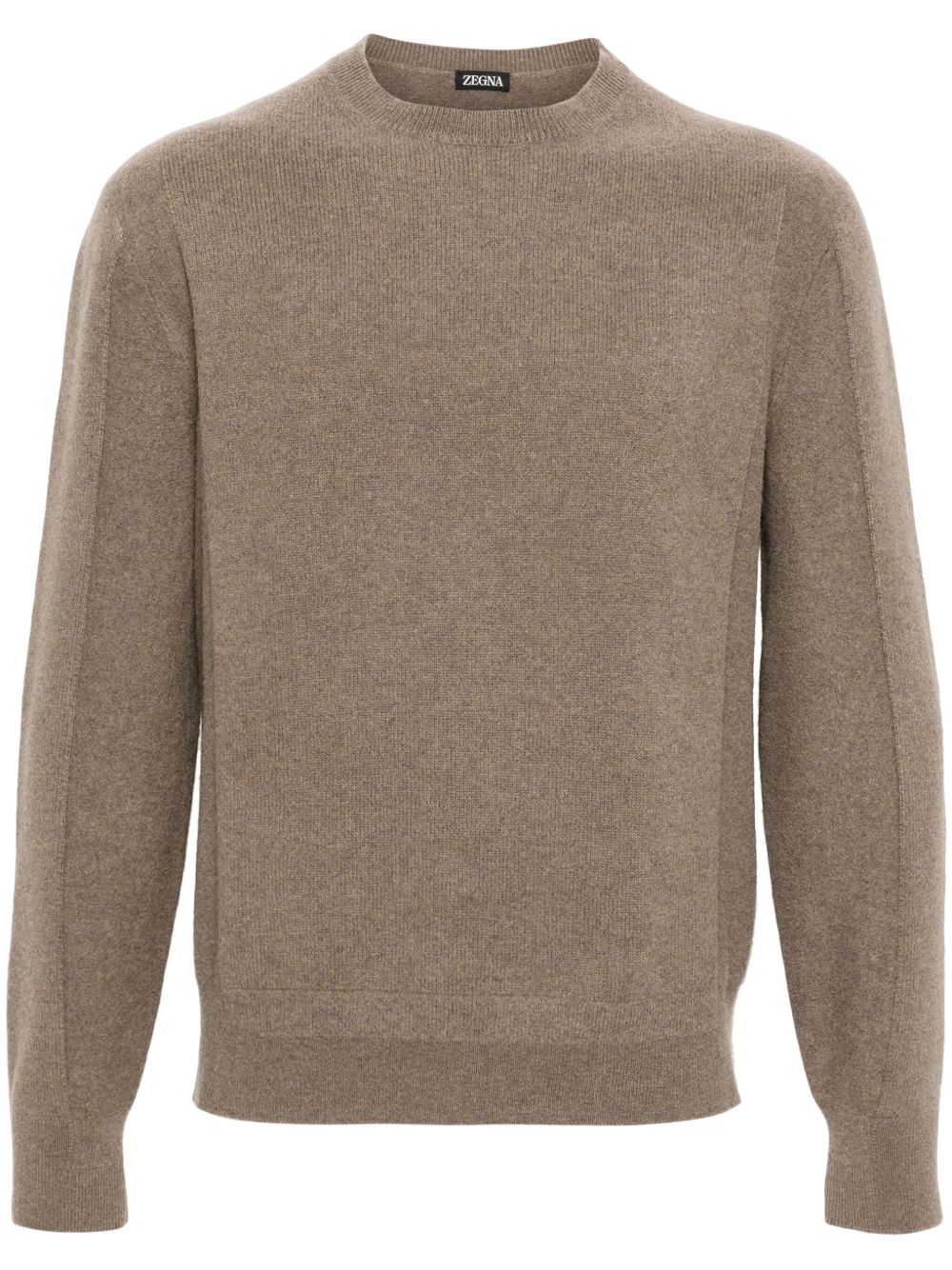 Zegna 圆领毛衣 - 褐色