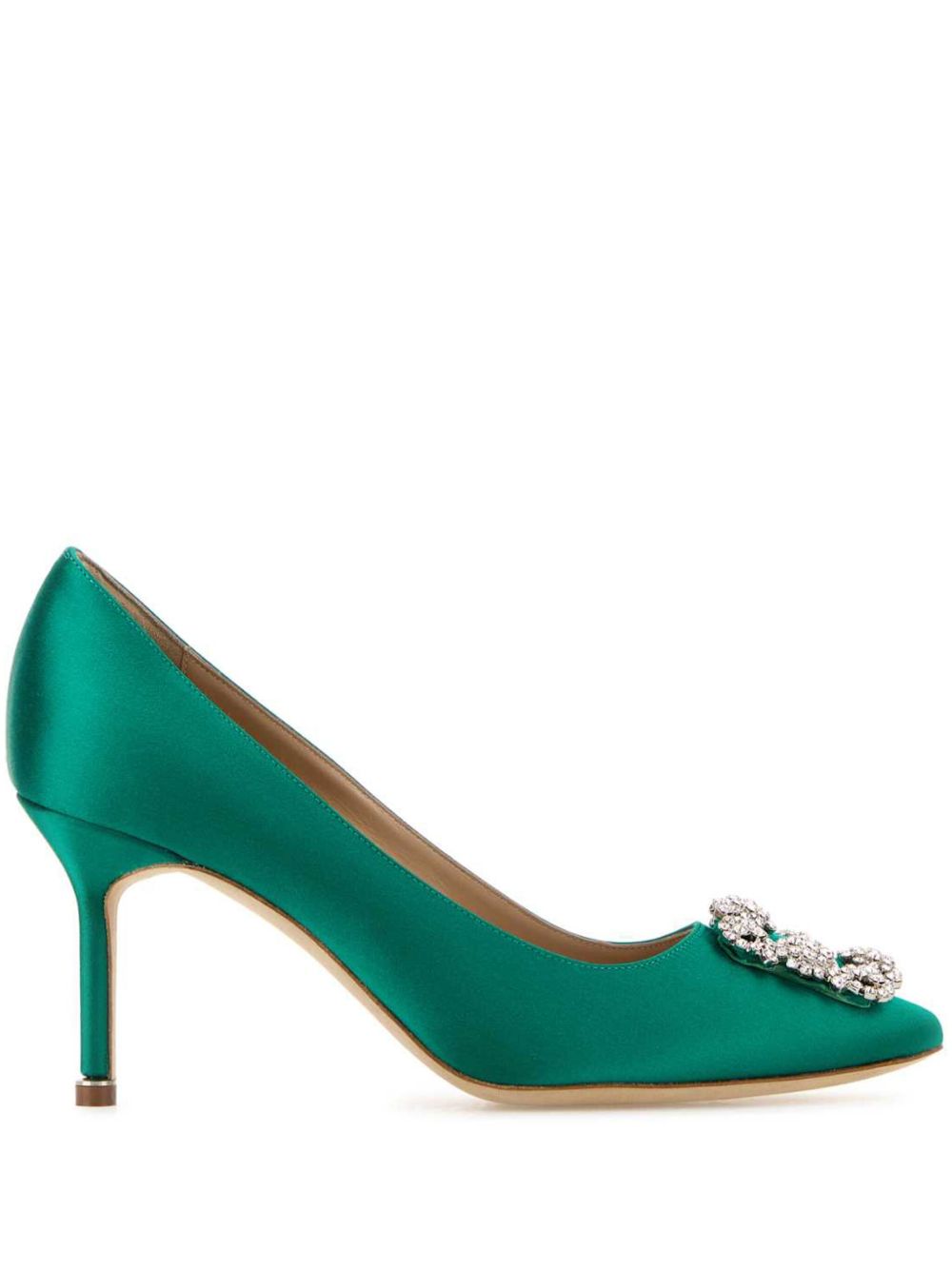 Manolo Blahnik Hangisi 中跟鞋（7厘米） - 绿色