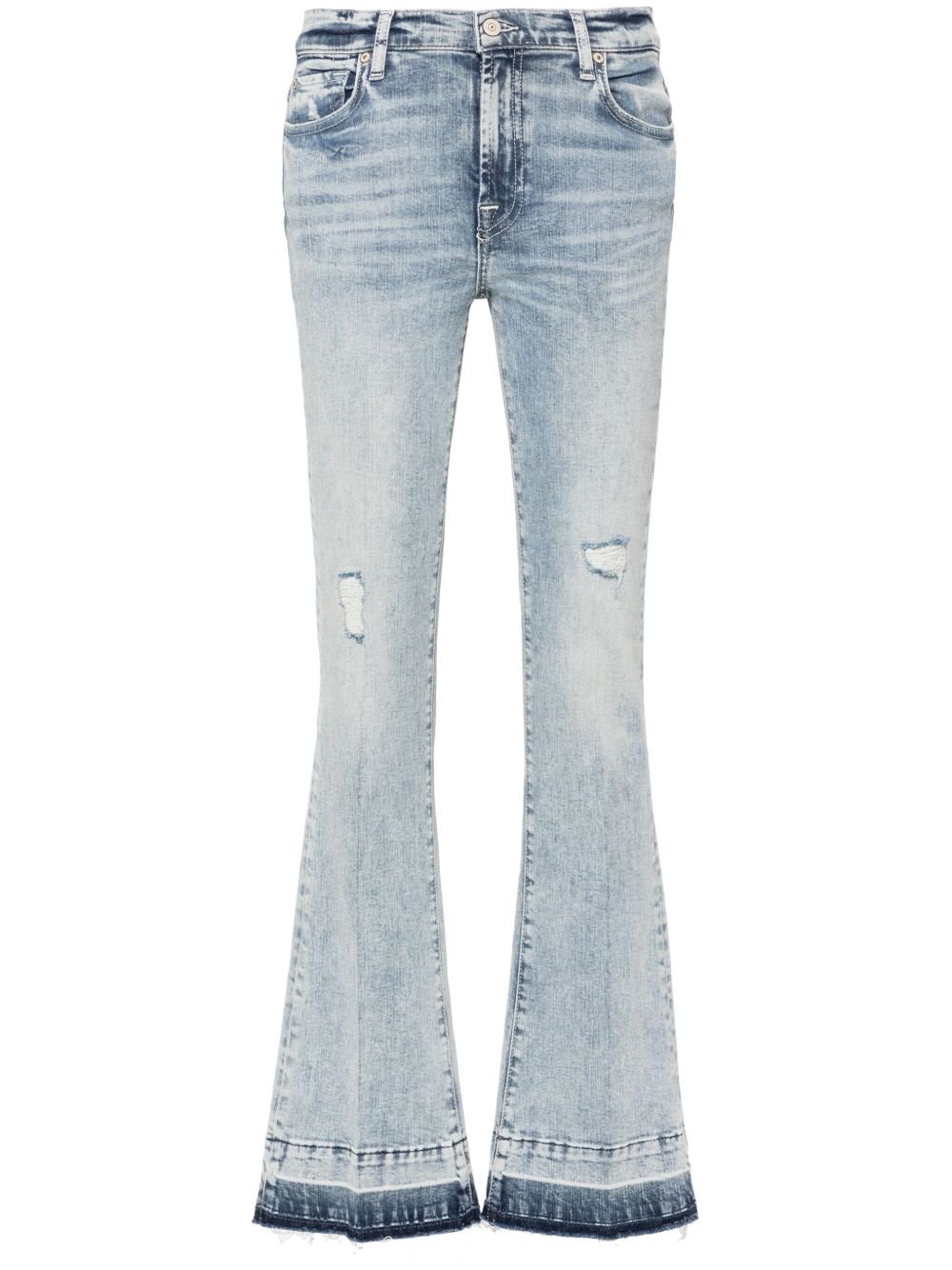 7 For All Mankind Tailorless 微喇牛仔裤 - 蓝色