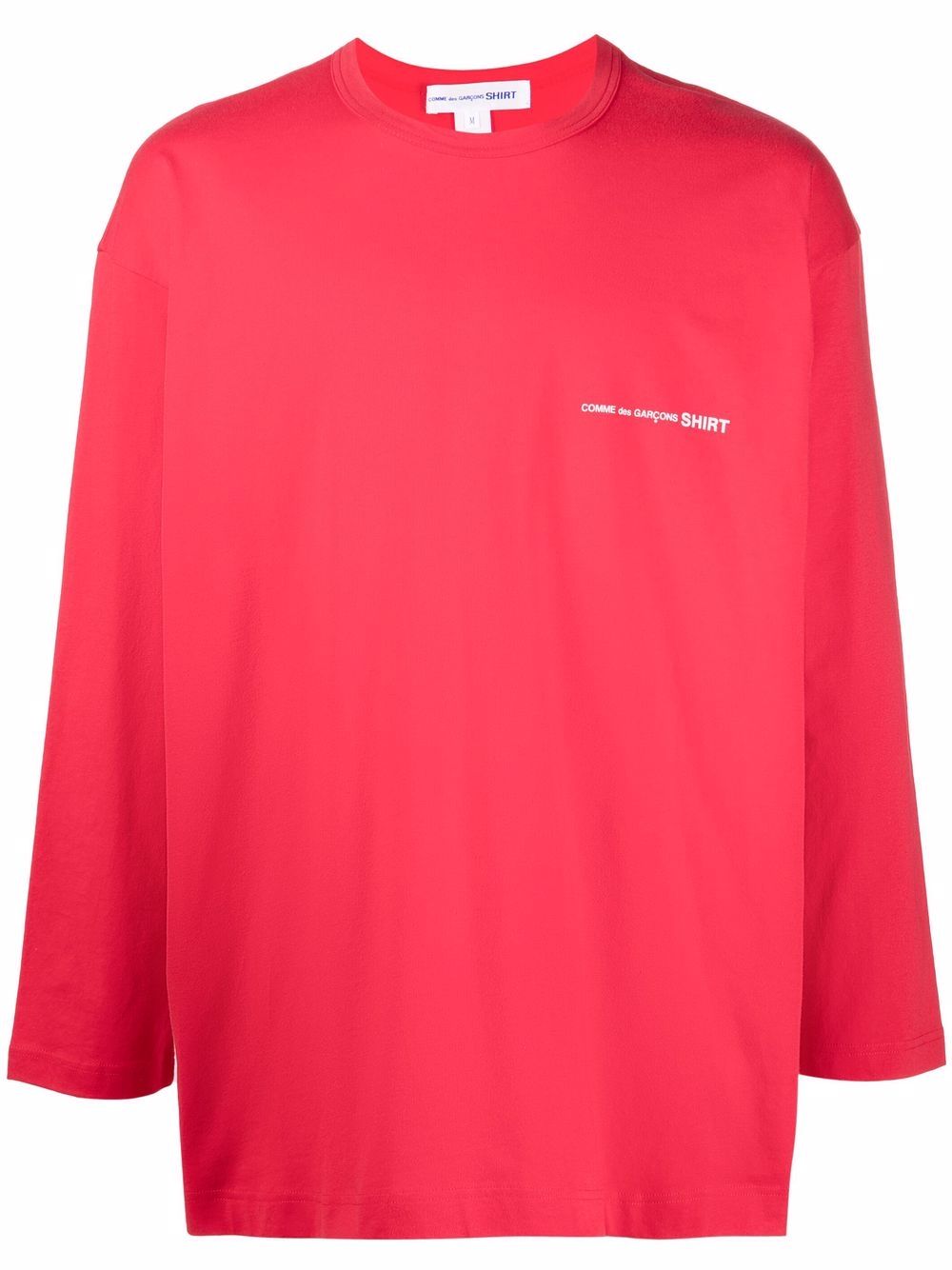 Comme Des Garçons Shirt 胸处logo印花毛衣 - 红色