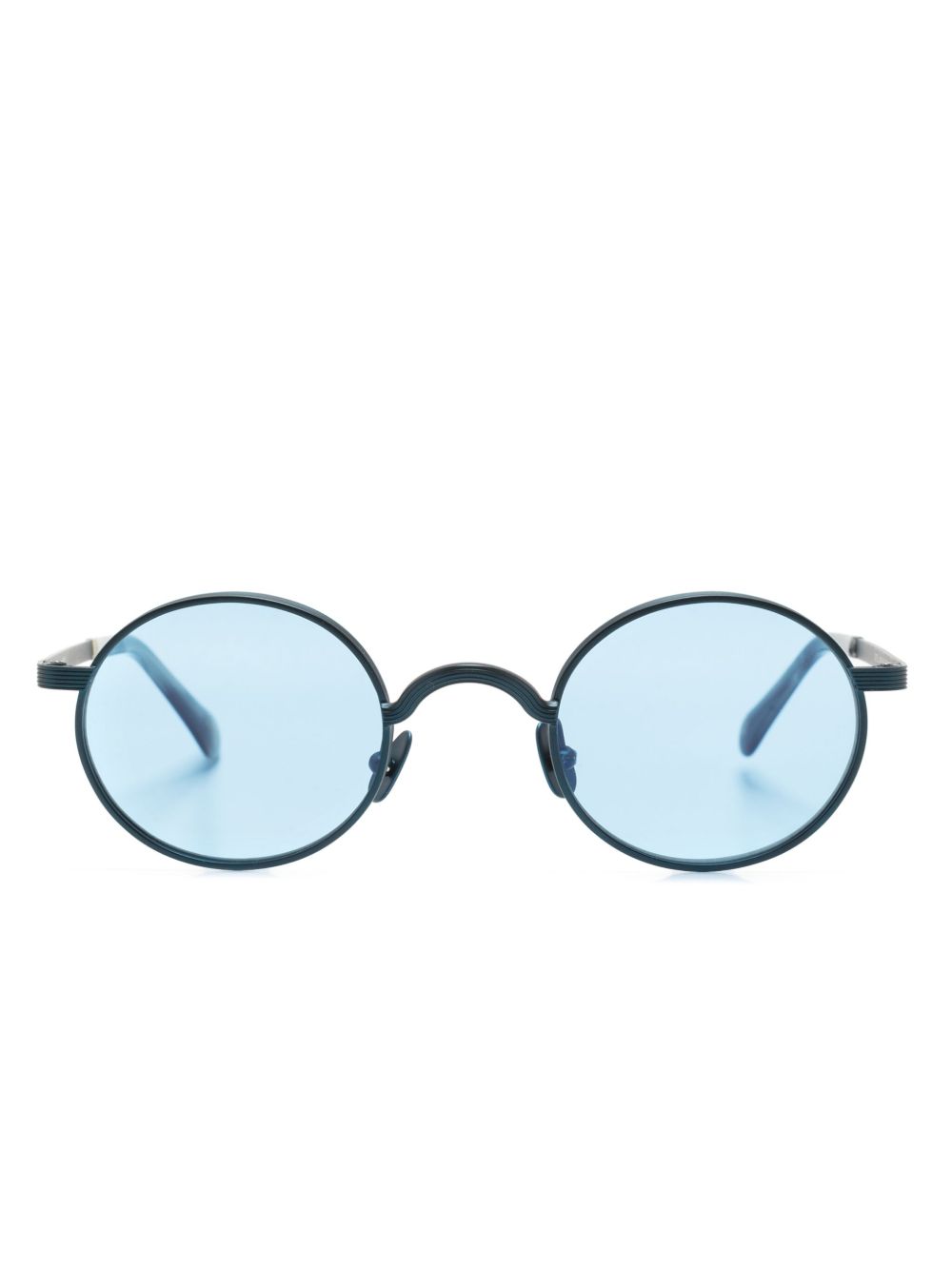 Moscot Moyel 圆框太阳眼镜 - 蓝色