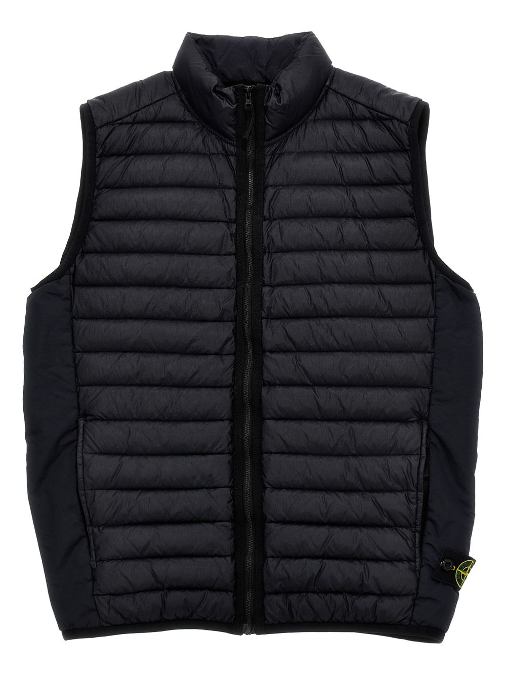 Stone Island Junior 填充马甲 - 黑色