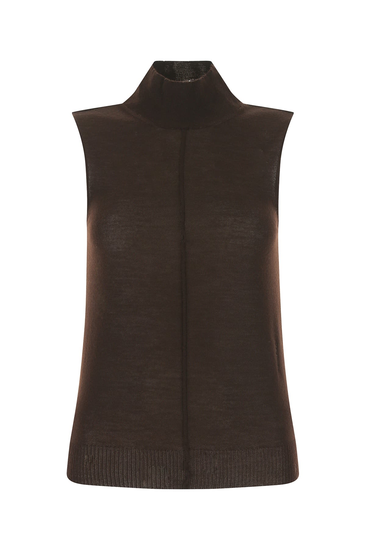 AMIRI Chocolate Cashmere Top