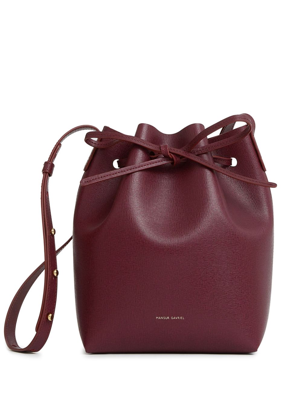Mansur Gavriel 迷你皮质渔夫帽 - 红色