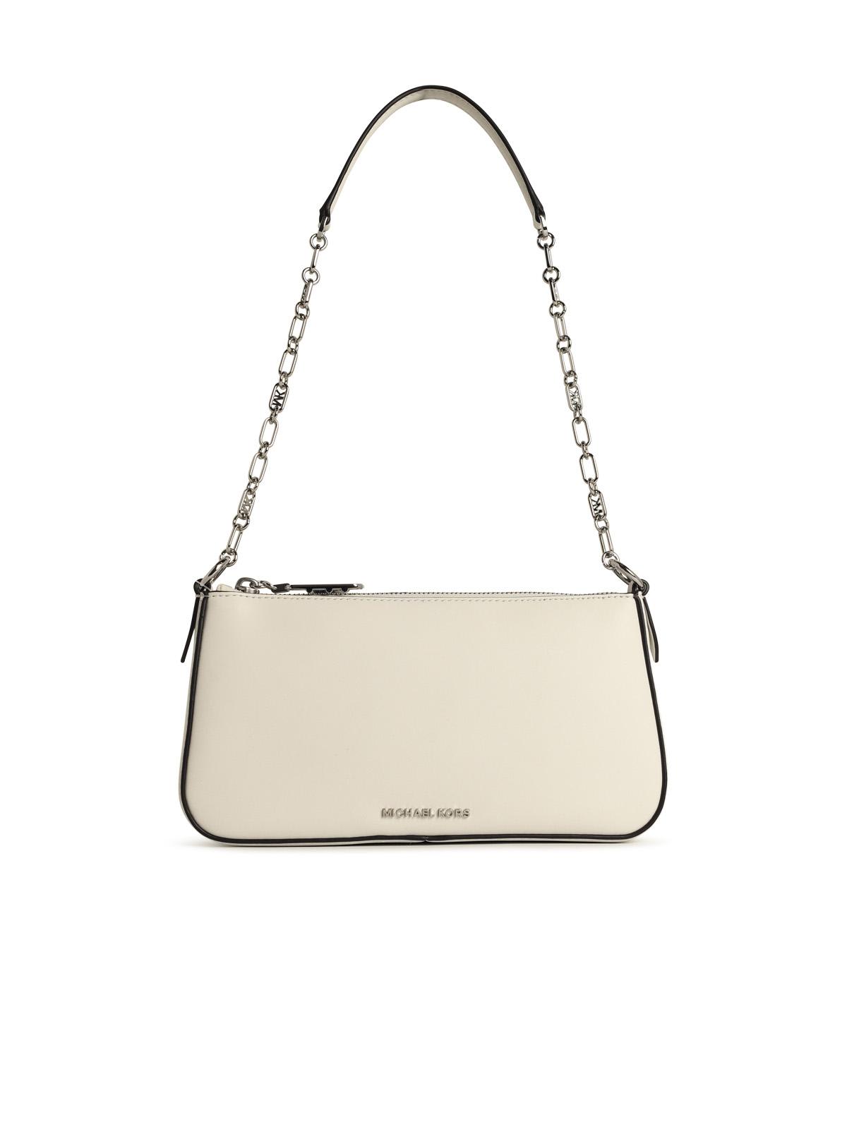 MICHAEL Michael Kors empire Small White Leather Crossbody Bag