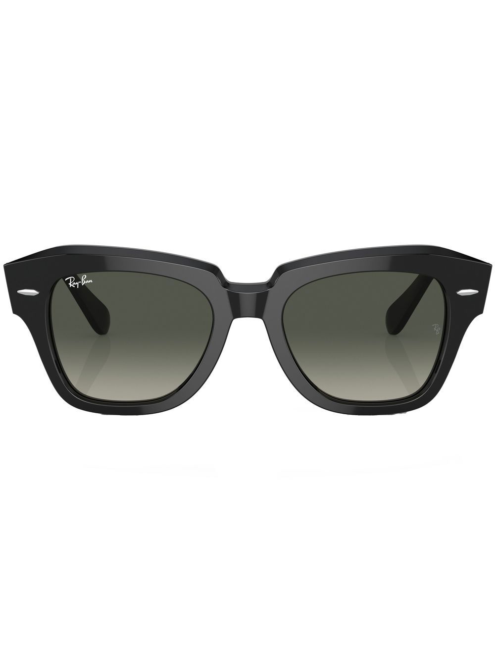 Ray-Ban State Street 方形镜框太阳眼镜 - 黑色