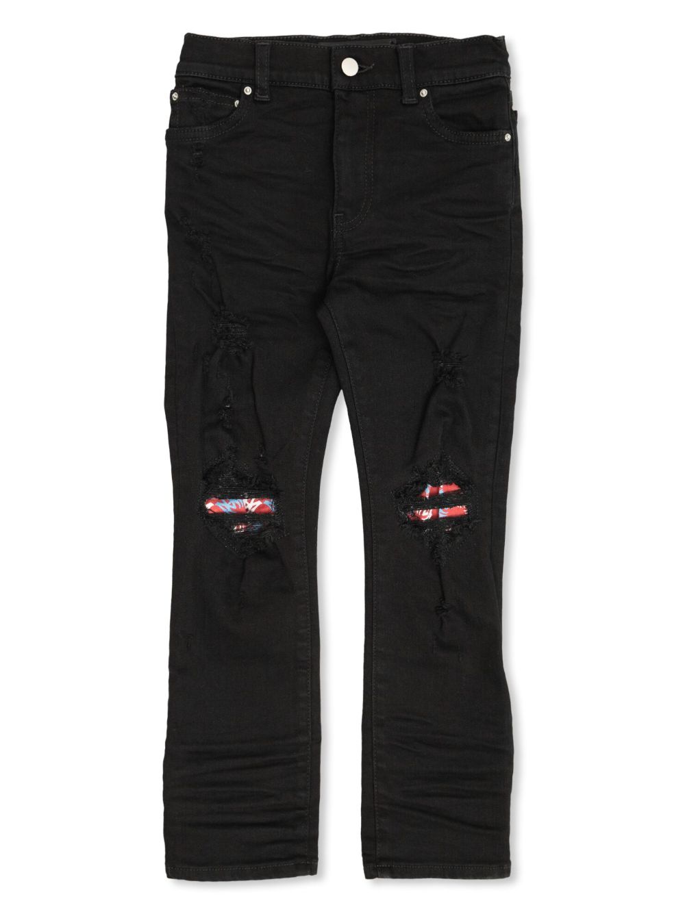 AMIRI KIDS 仿旧牛仔裤 - 黑色