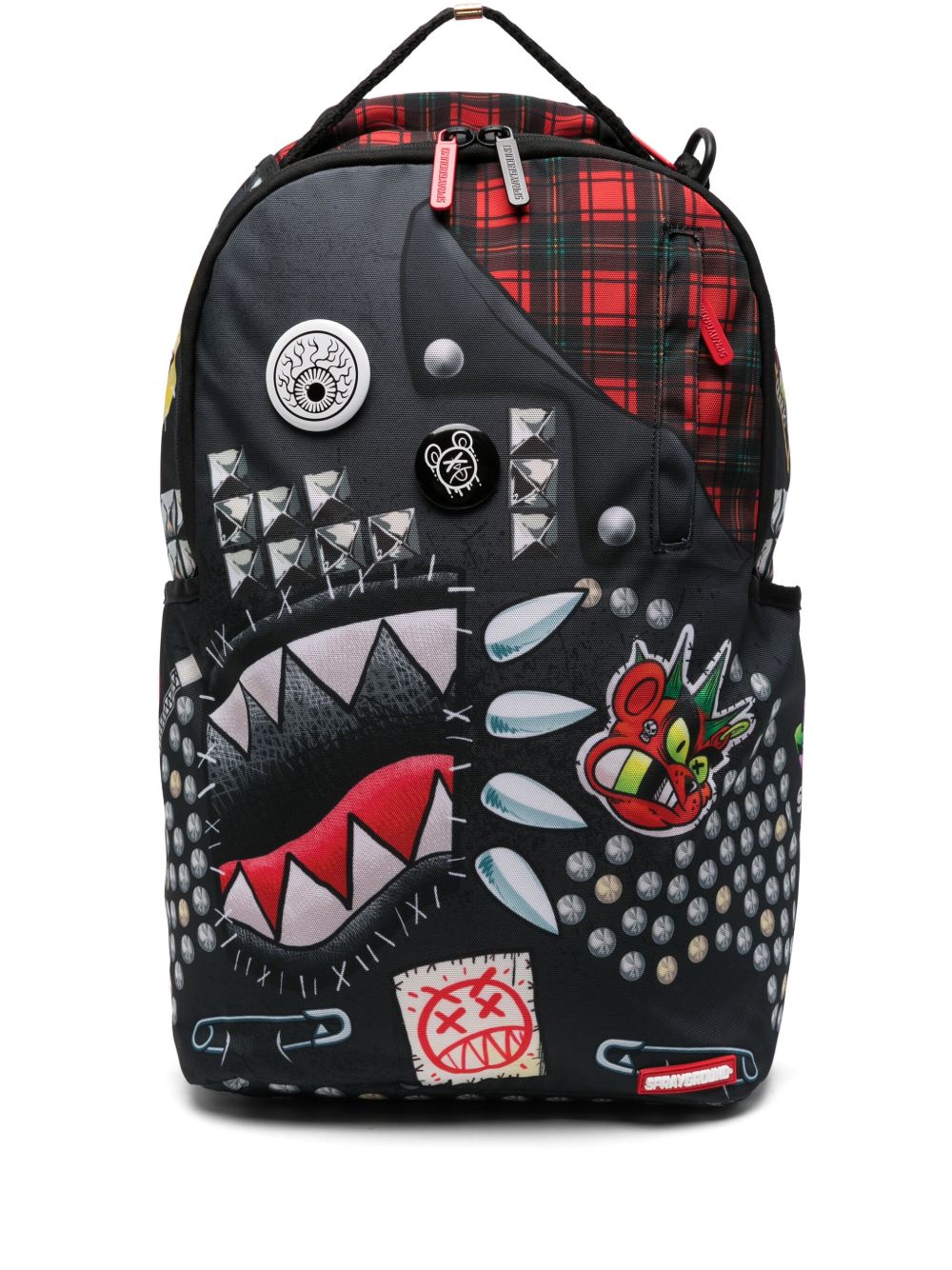 sprayground kid Punk Shark DLXSR 双肩包 - 黑色