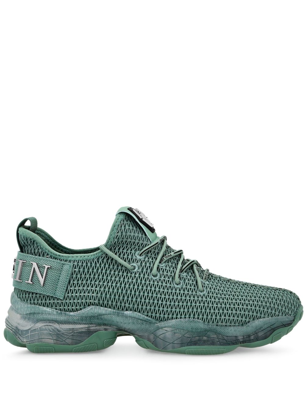 Philipp Plein Runner Hyper $hock 运动鞋 - 绿色