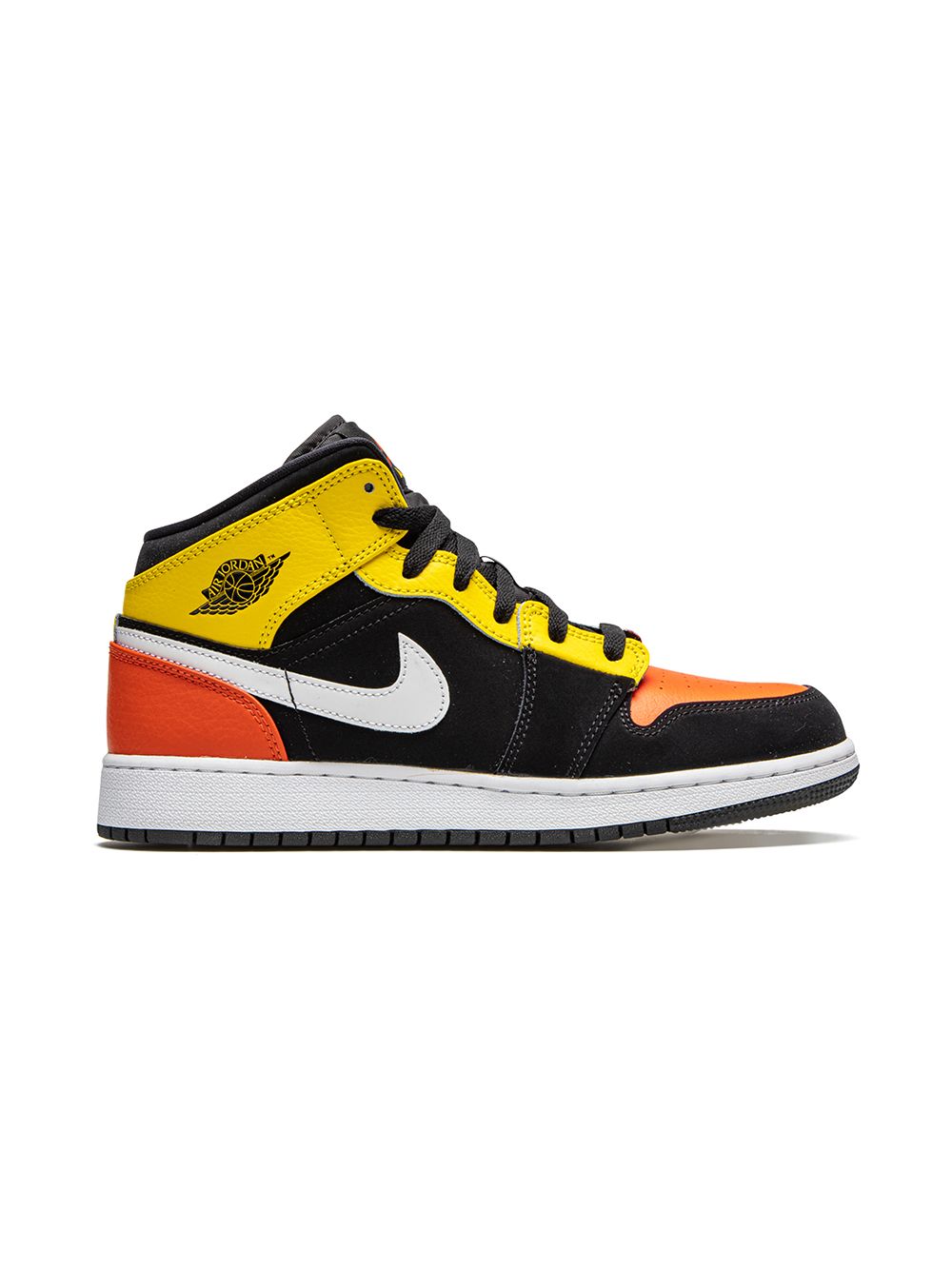 Jordan Kids Air Jordan 1 Mid 板鞋 - 黑色