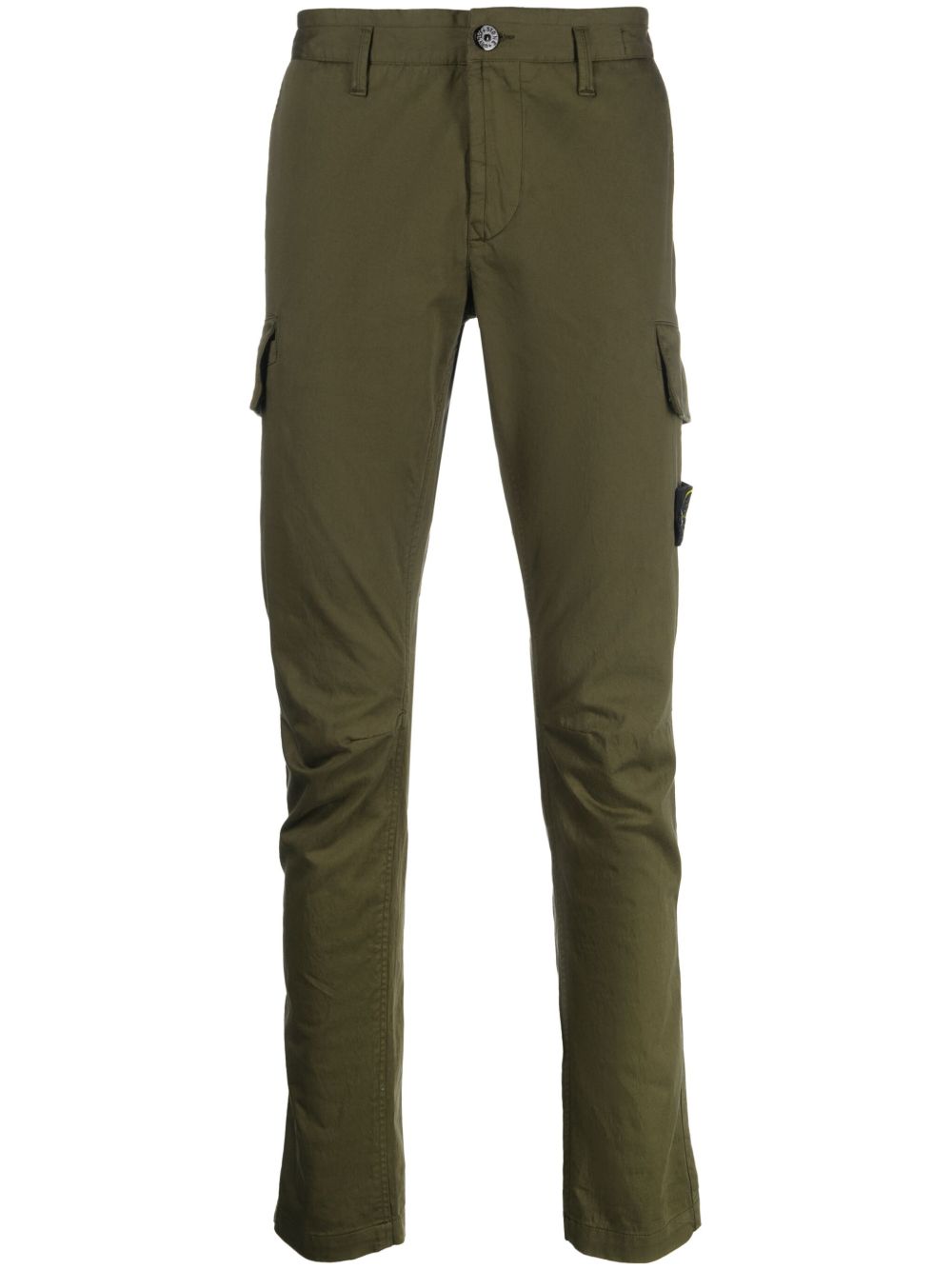 Stone Island 罗盘标贴长裤 - 绿色
