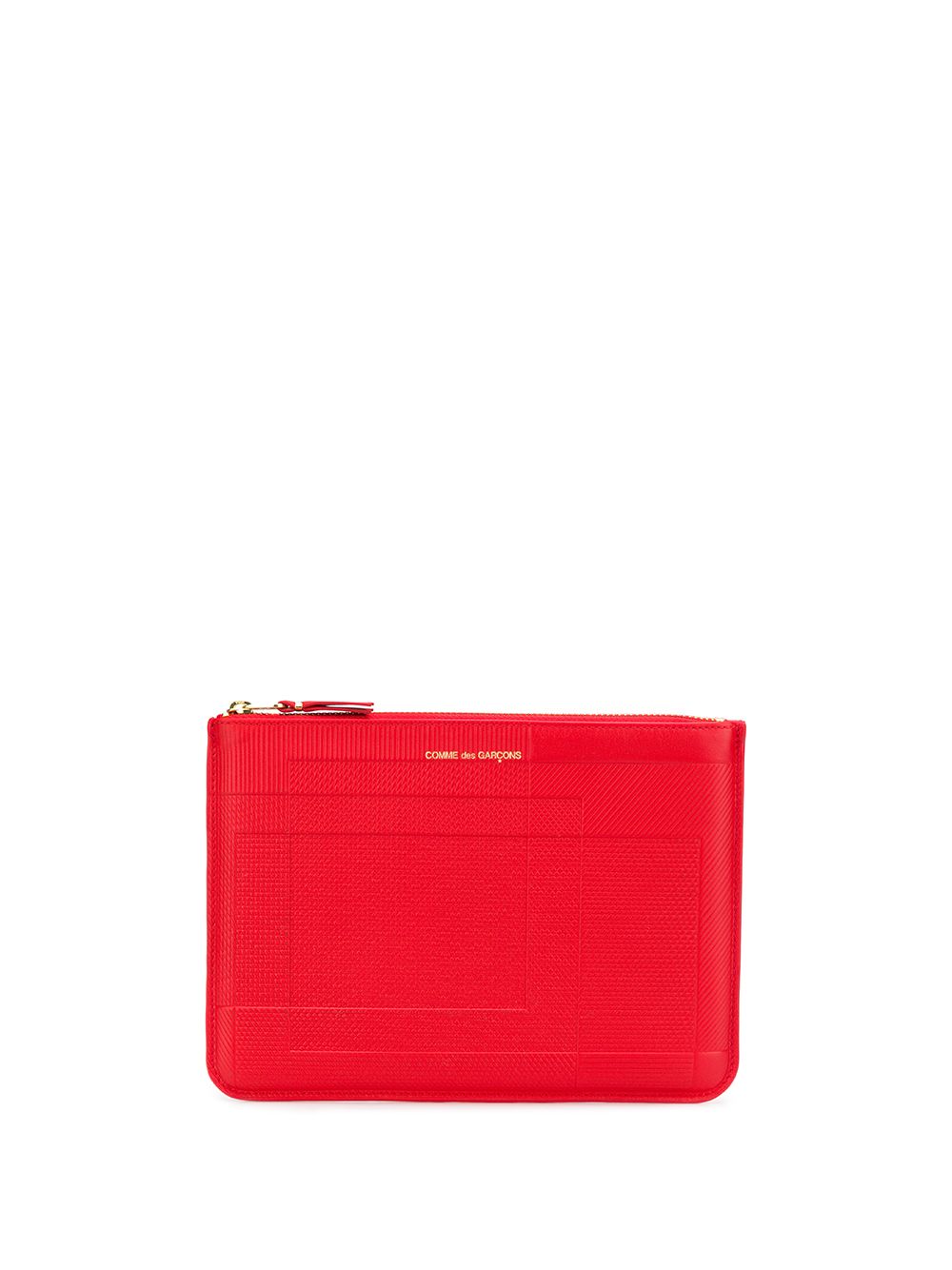 Comme Des Garçons Wallet 线条印花钱包 - 红色