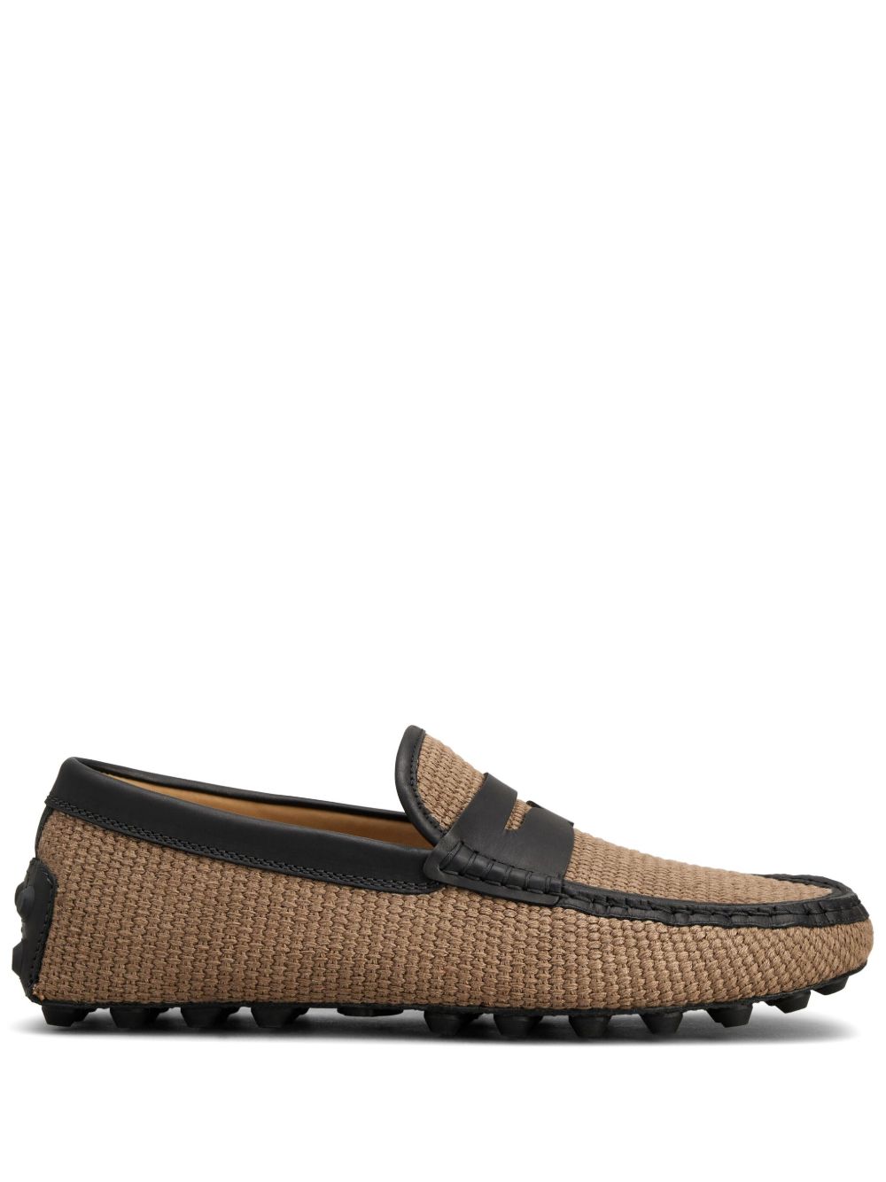 Tod's 皮质拼色乐福鞋 - 中性色