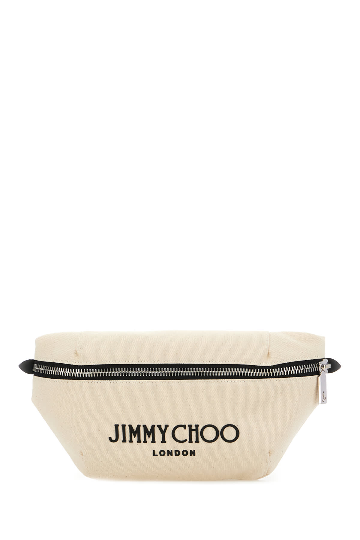 Jimmy Choo Ivory Canvas Beltbag