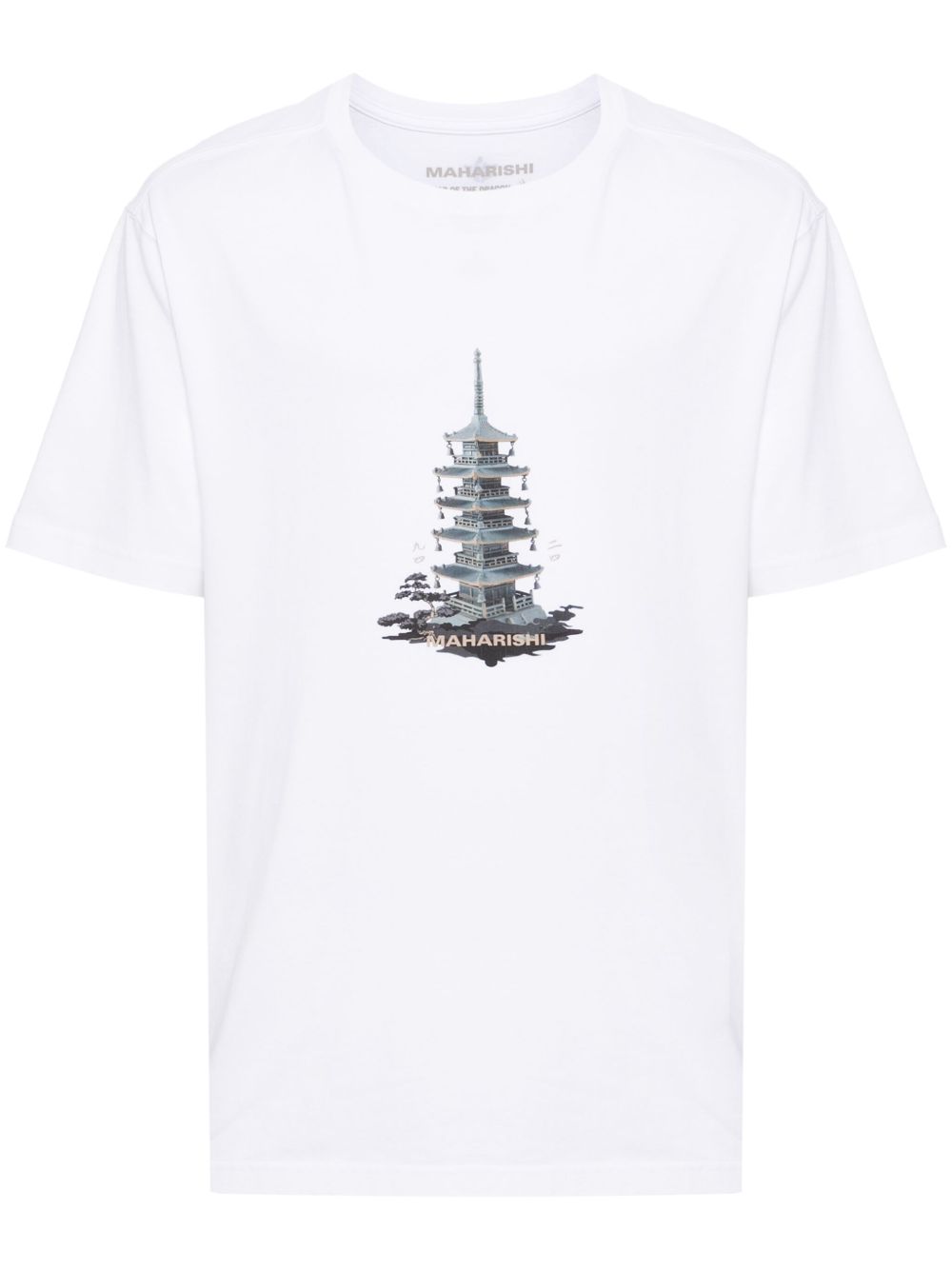 Maharishi Bonsai Temple T恤 - 白色