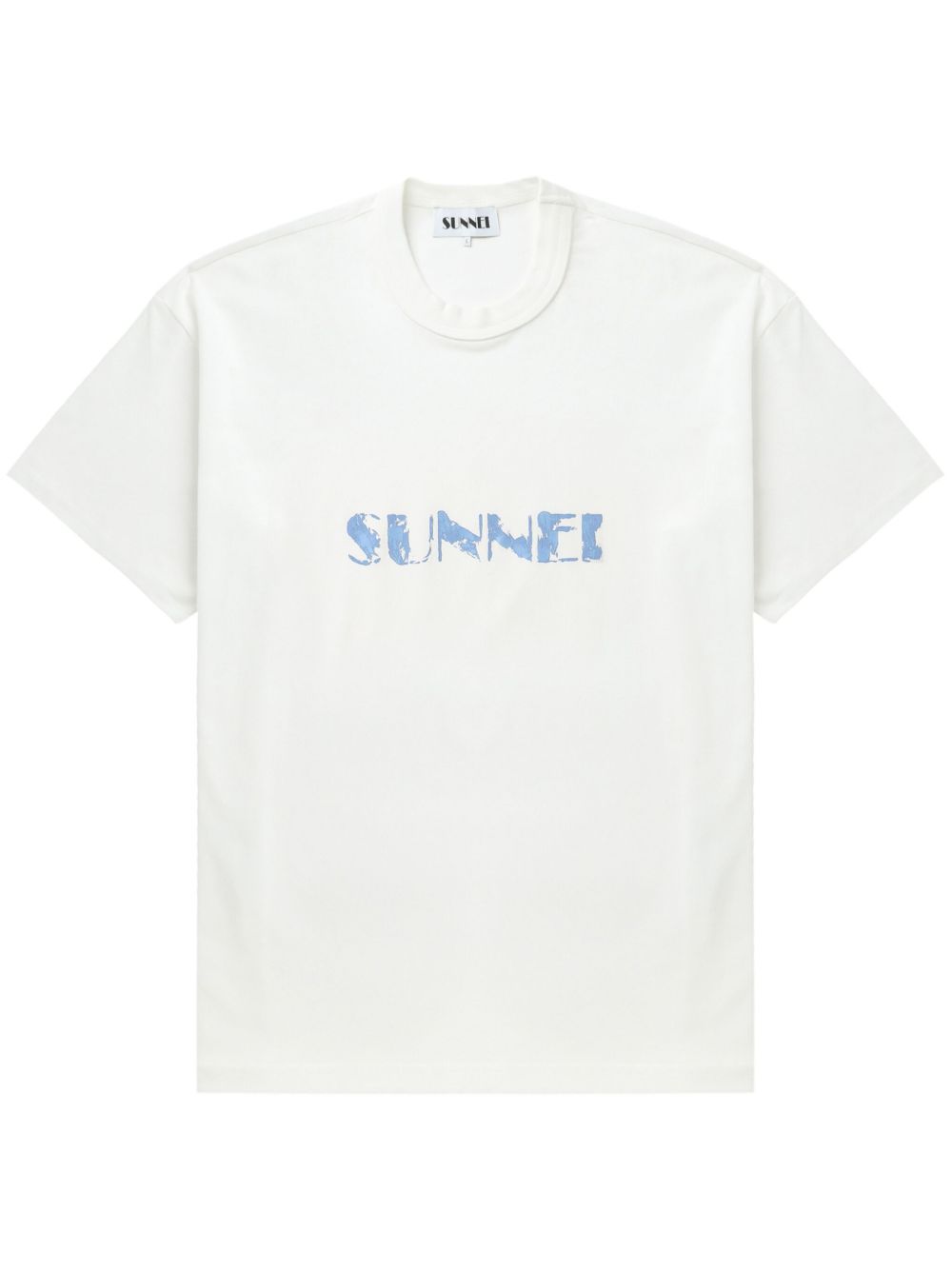 Sunnei logo印花棉T恤 - 白色