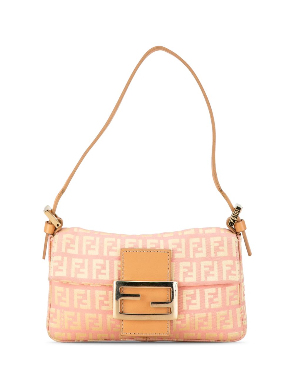 Fendi Pre-Owned Zucchino Uette 迷你帆布单肩包（2000-2010年典藏款） - 粉色