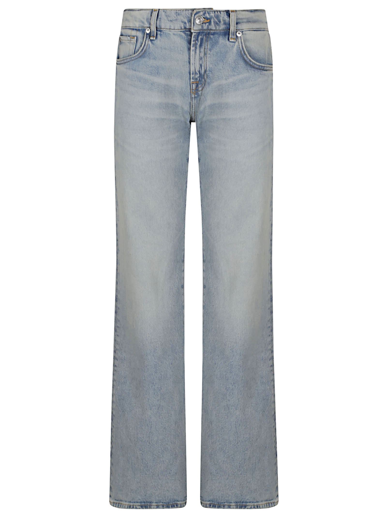 7 For All Mankind 斯宾塞喇叭裤沙色
