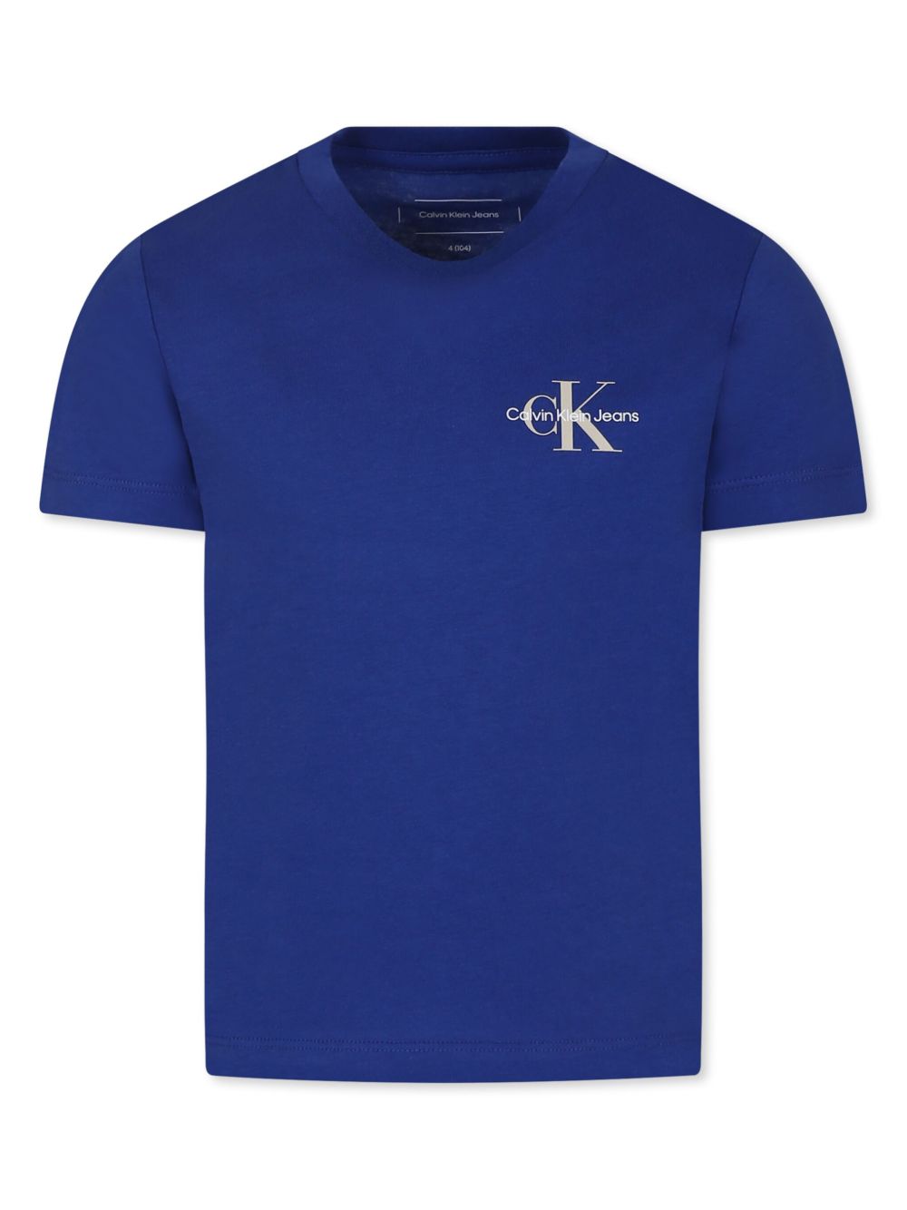 Calvin Klein Kids logo印花T恤 - 蓝色