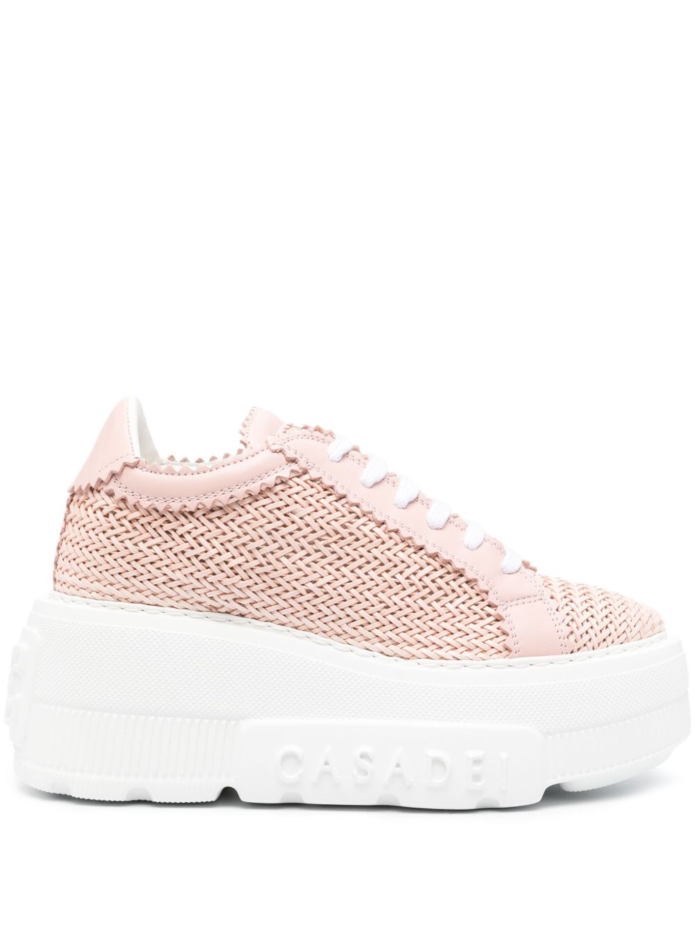 Casadei Hanoi Nexus 编织运动鞋 - 粉色
