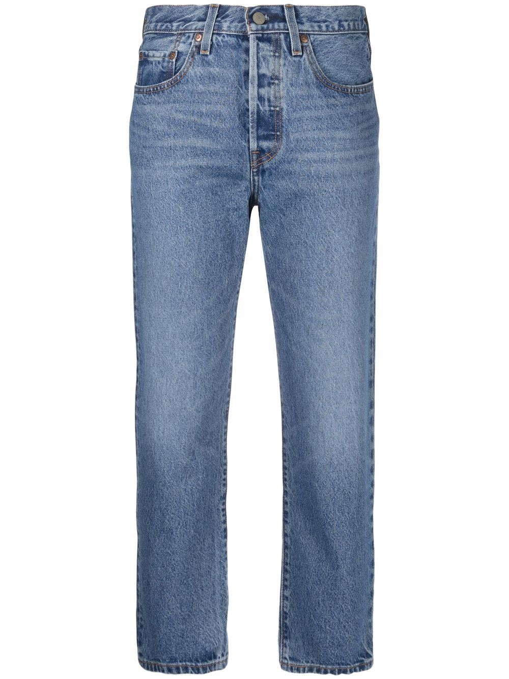 Levi's 501® 直筒露踝牛仔裤 - 蓝色