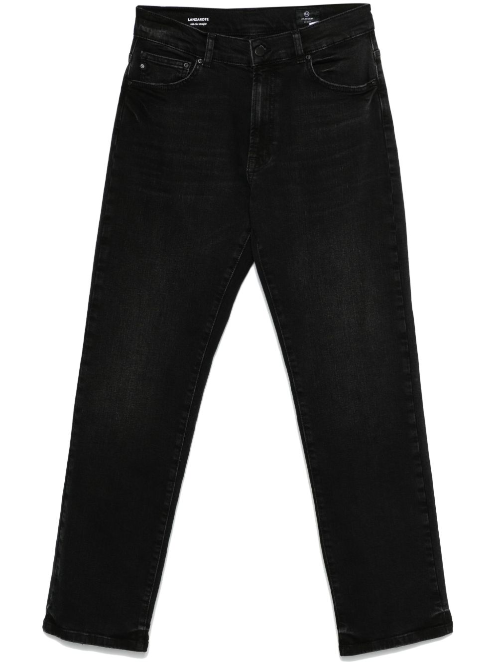 AG Jeans Lanzarote 直筒牛仔裤 - 黑色