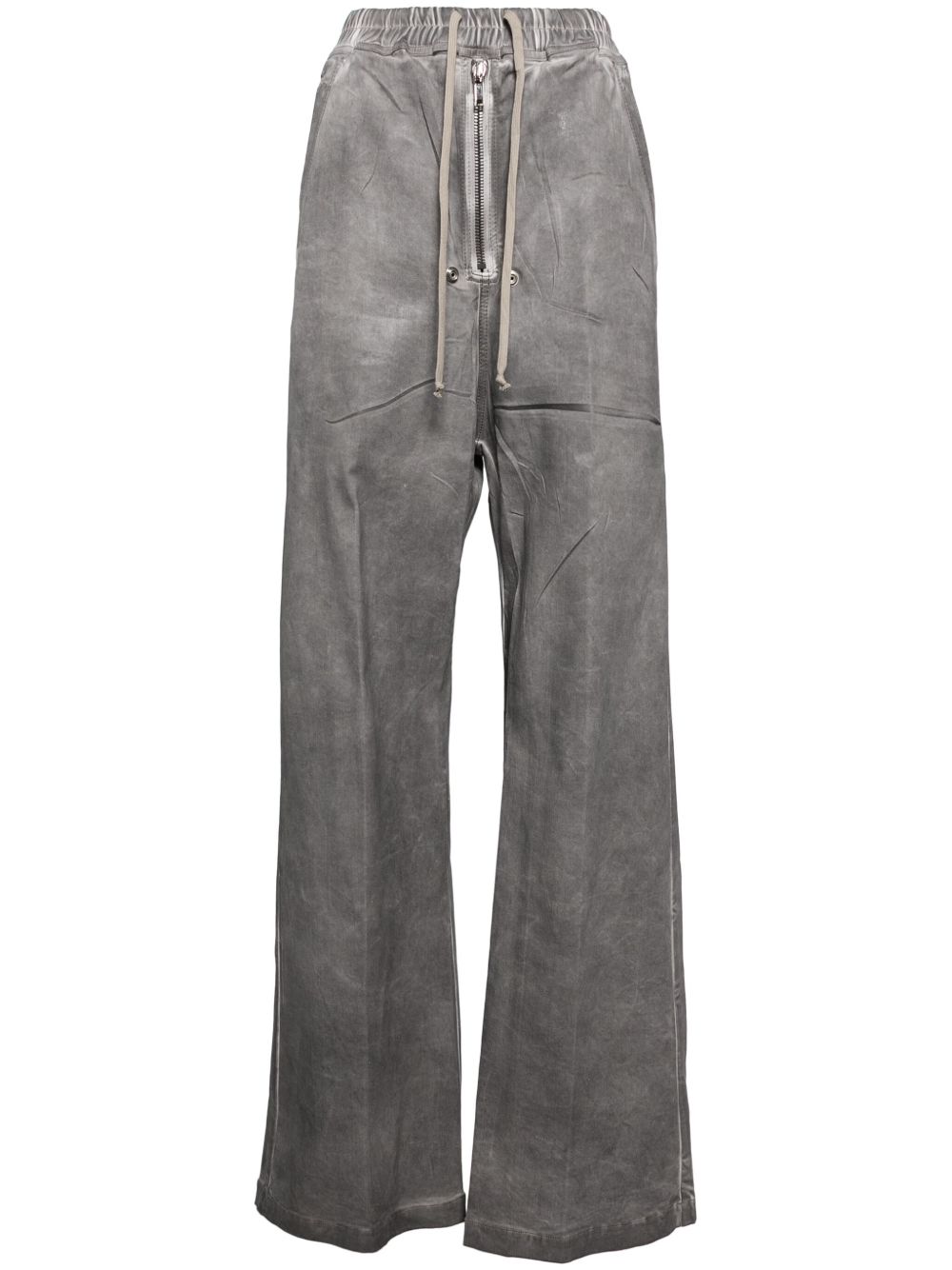 Rick Owens DRKSHDW 弹性直筒长裤 - 灰色