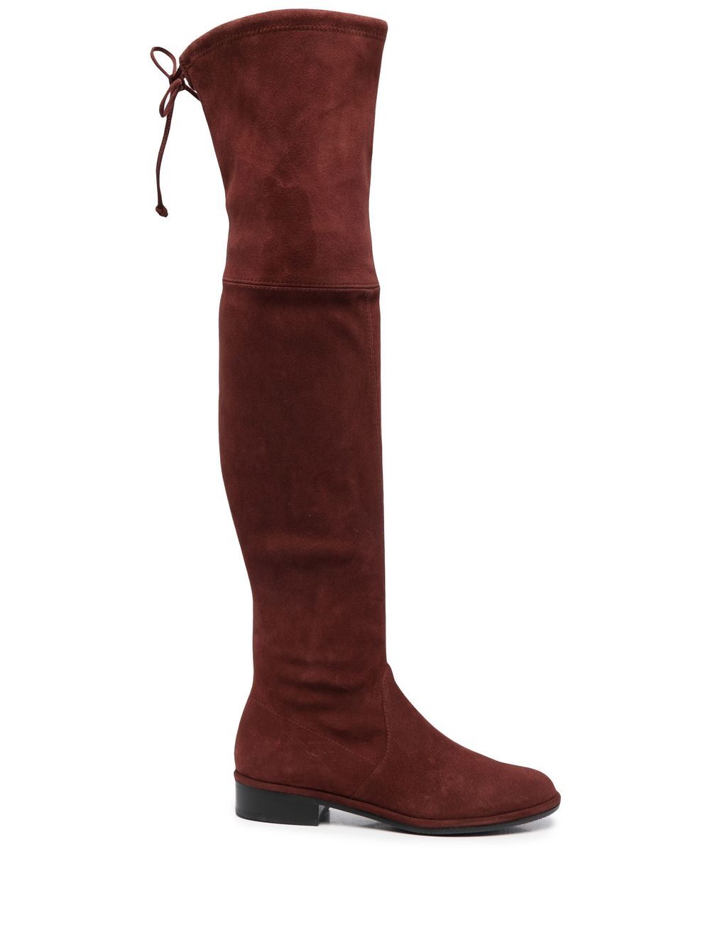 Stuart Weitzman 系带开合及膝靴 - 红色