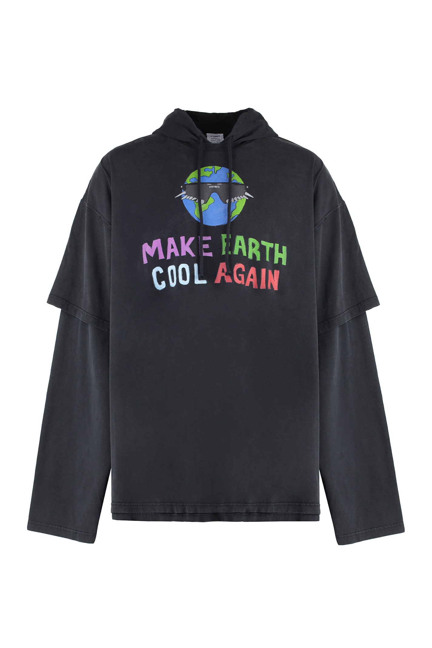 VETEMENTS 棉质连帽卫衣