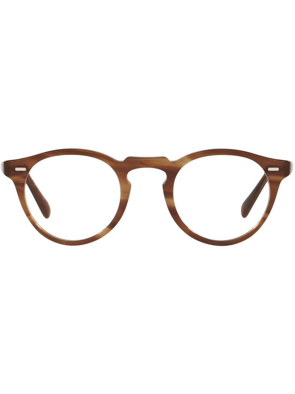 Oliver Peoples Gregory Peck 圆框眼镜 - 白色