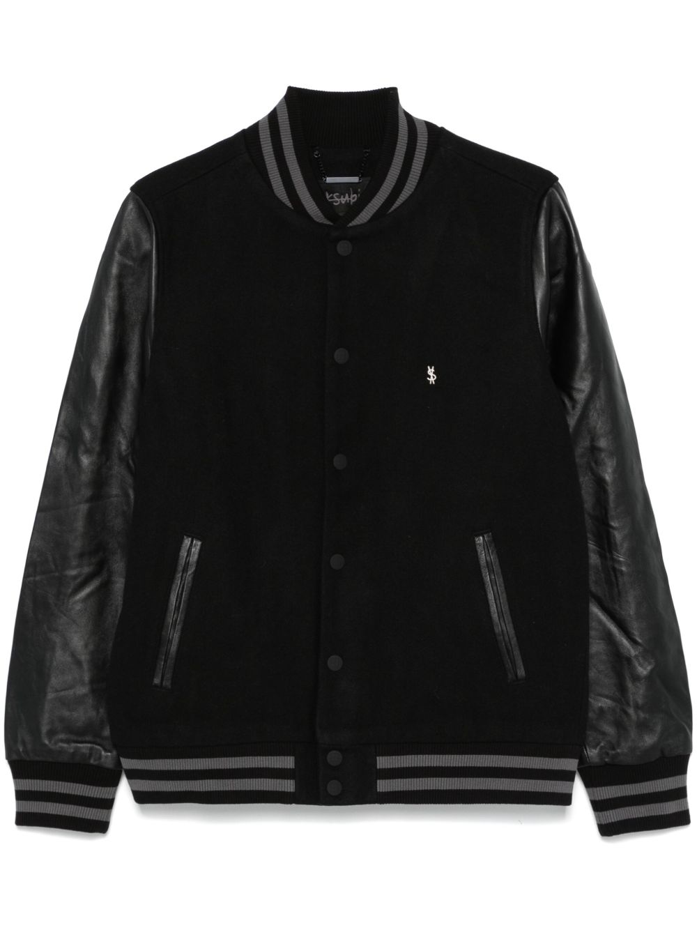 Ksubi 1999 King Letterman 飞行员夹克 - 黑色