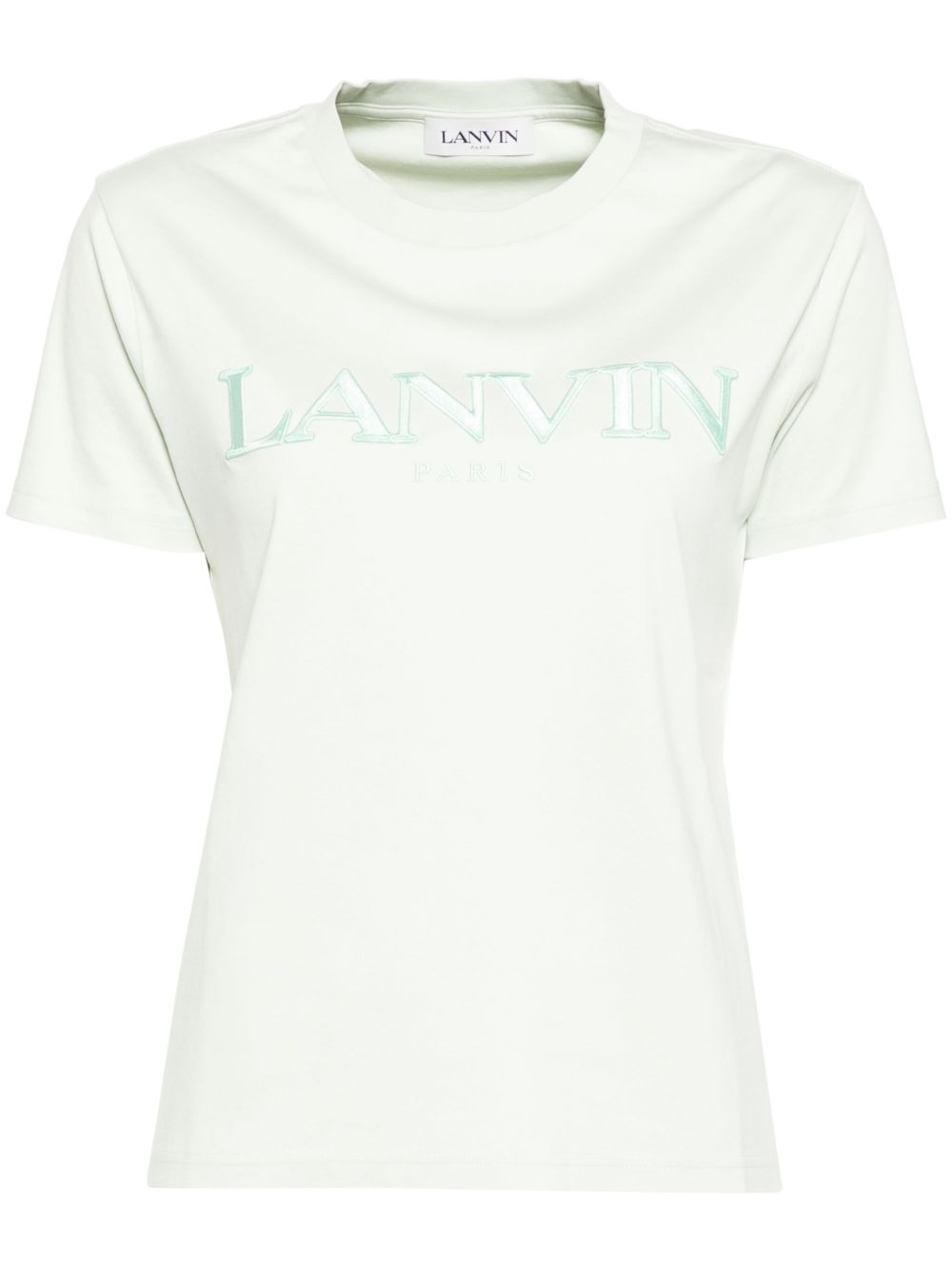 Lanvin logo T恤 - 绿色